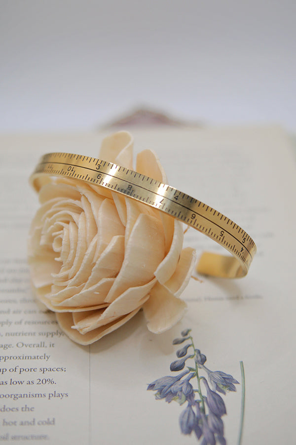 Measuring Tape Cuff Bracelet