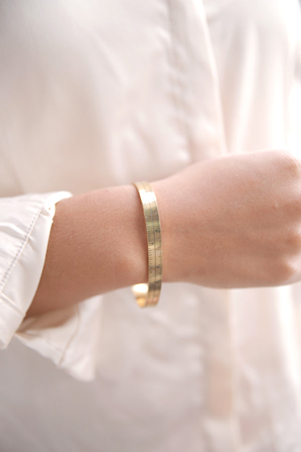 Measuring Tape Cuff Bracelet