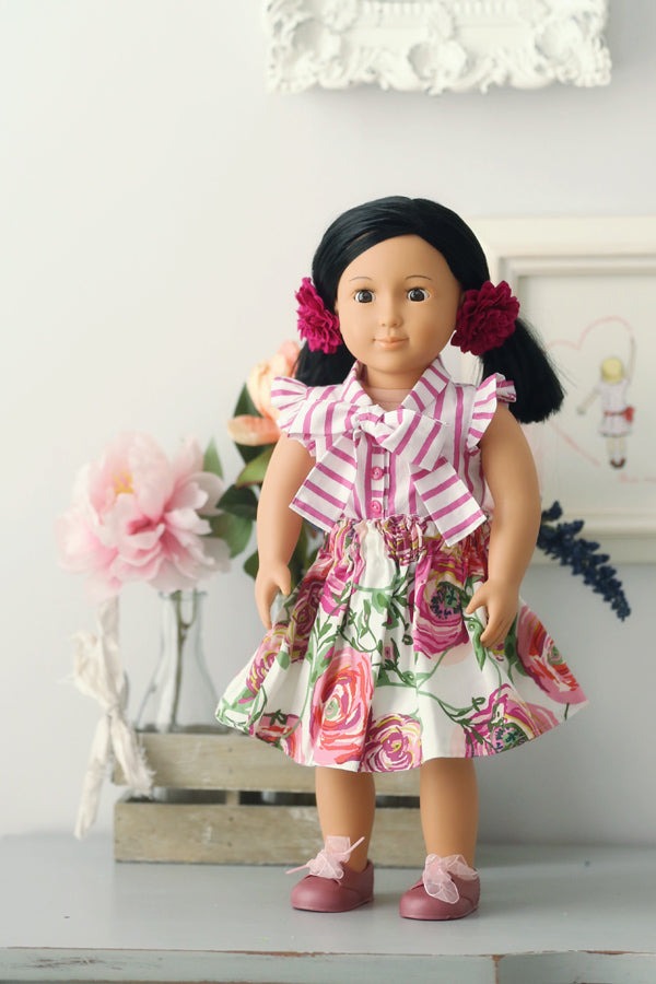 Lavinia Doll Blouse & Skirt