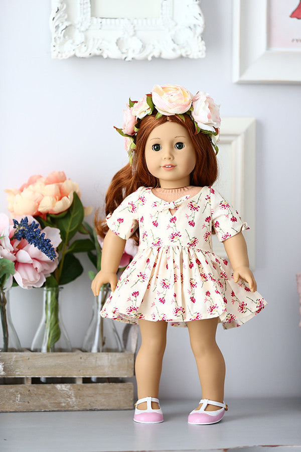 doll shirt dress Betty Dress 18 Inch Doll Sewing Pattern Appletotes & Co