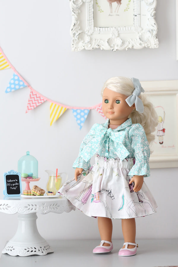 Lavinia Doll Blouse & Skirt