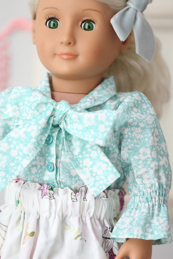 Lavinia Doll Blouse & Skirt
