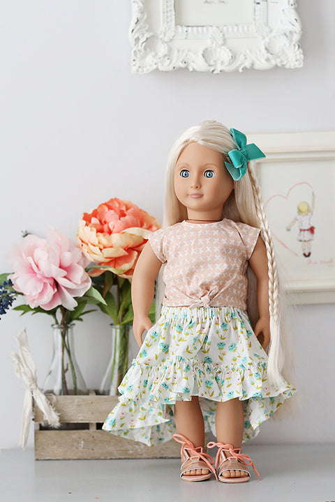 Clover Doll Top & Skirt