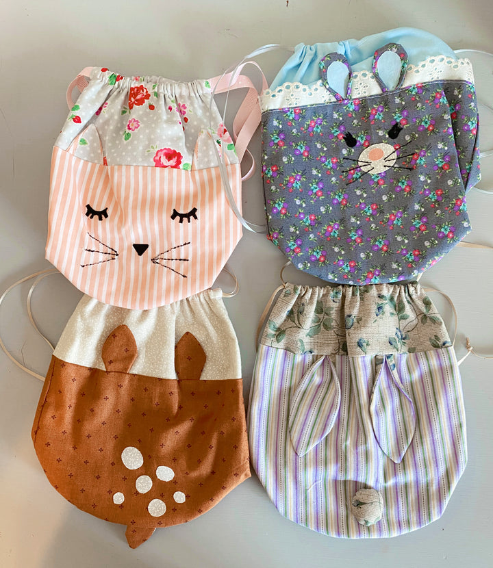 Dahlia Doll Drawstring Bag