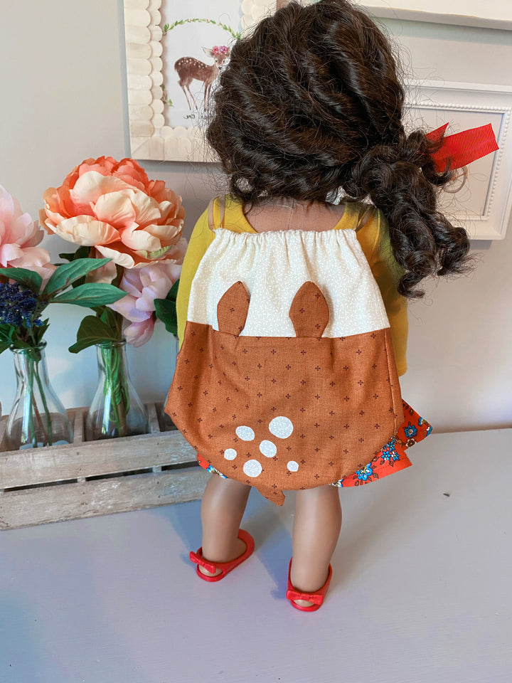 Dahlia Doll Drawstring Bag