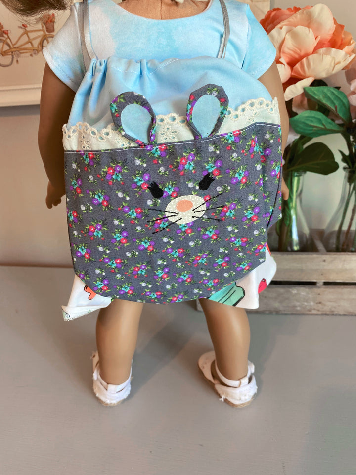 Dahlia Doll Drawstring Bag