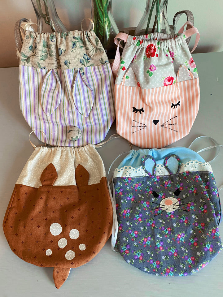 Dahlia Doll Drawstring Bag