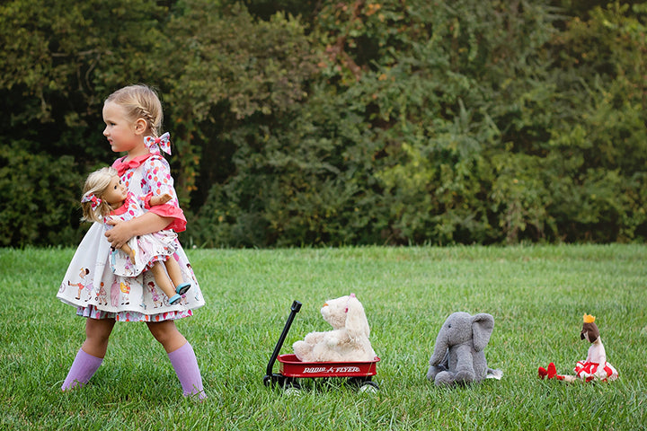 Autumn Doll Pinafore
