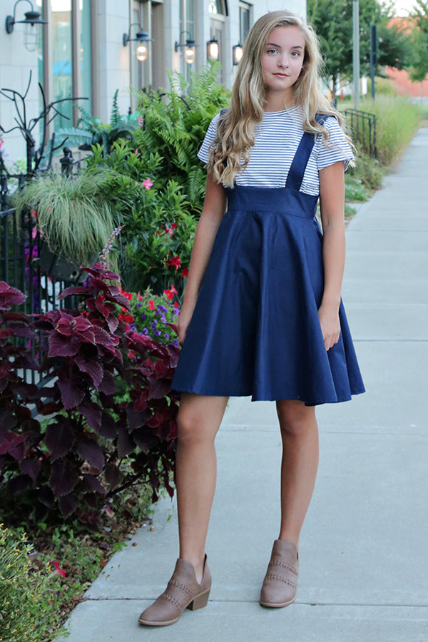 cute pinafore dress Girls' Softest Pinafore - Teal