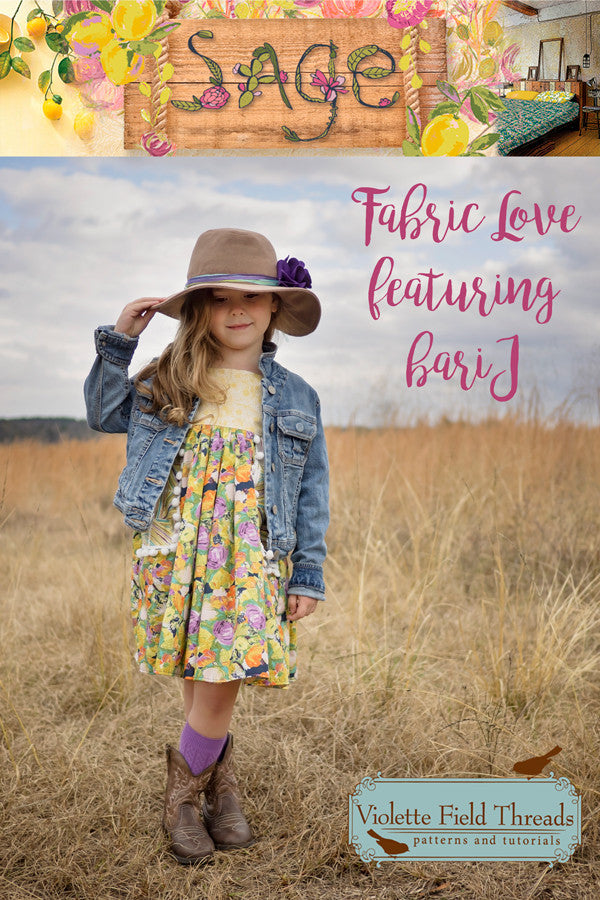 Fabric Love with Bari J (Sage) and a Giveaway!