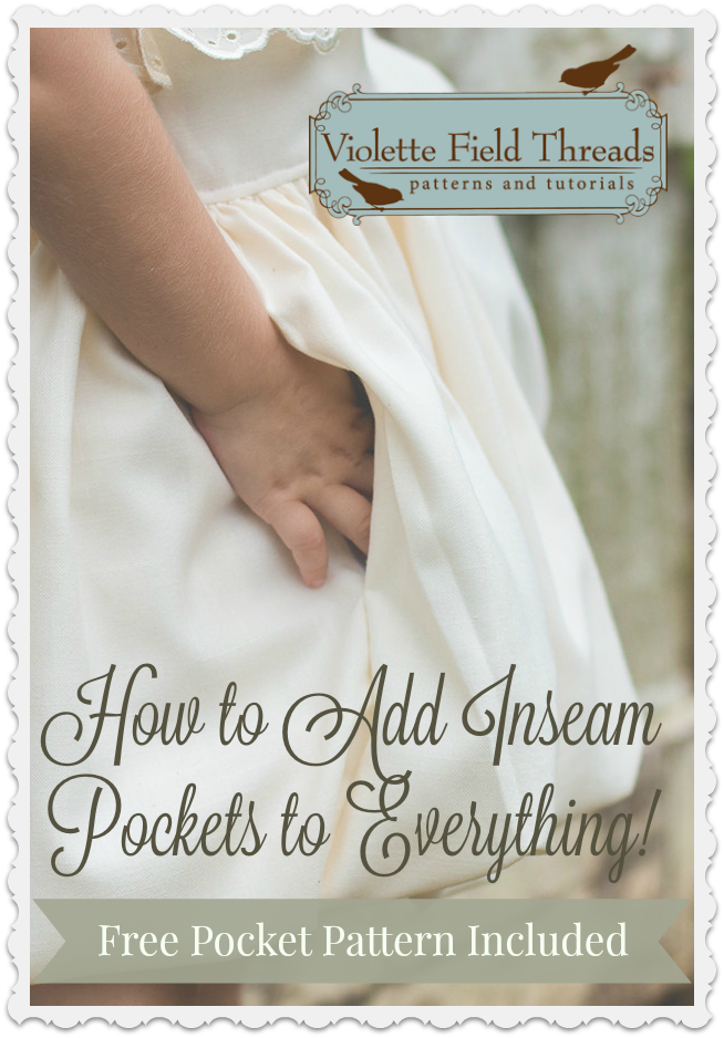 Inseam Pockets: How to add inseam pockets to any pattern + {free pocket pattern}