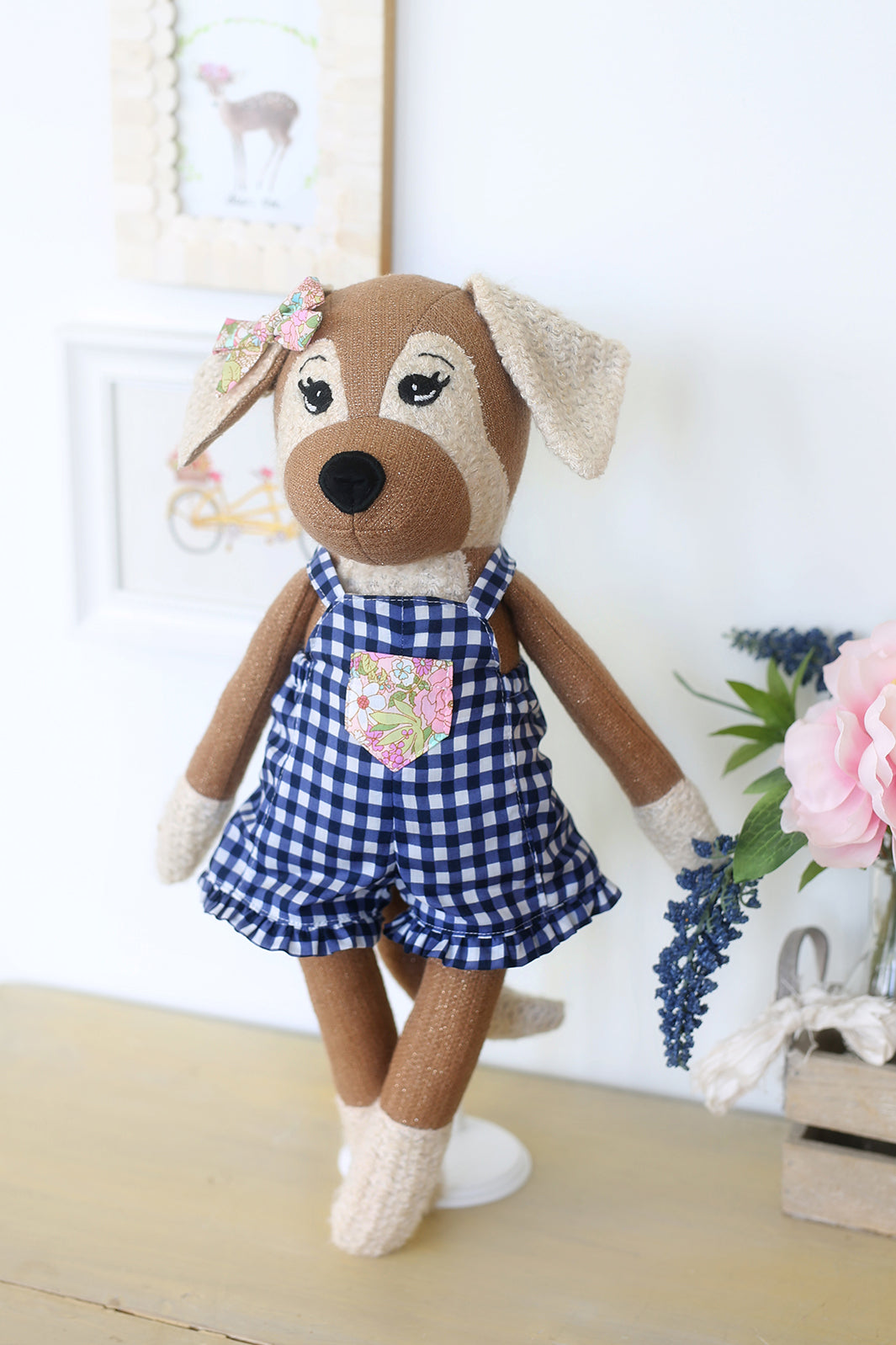 Darcy Dog 18" Stuffie Animal Pattern