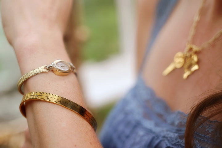 Measuring Tape Cuff Bracelet