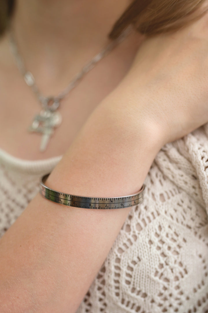 Measuring Tape Cuff Bracelet