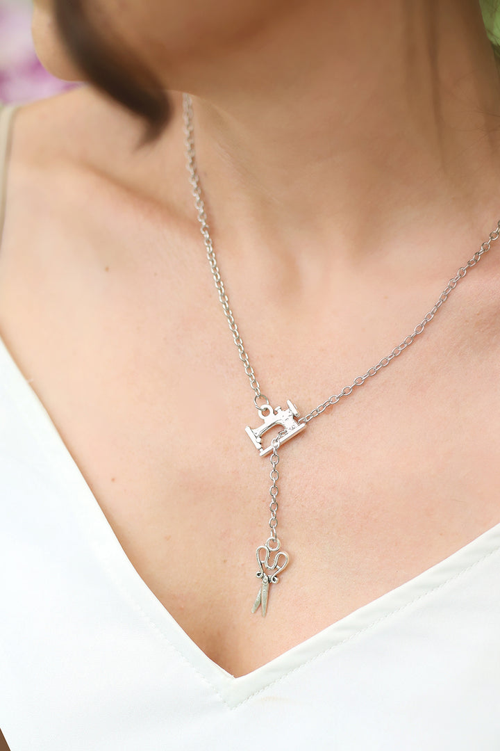 Vintage Sewing Machine Necklace