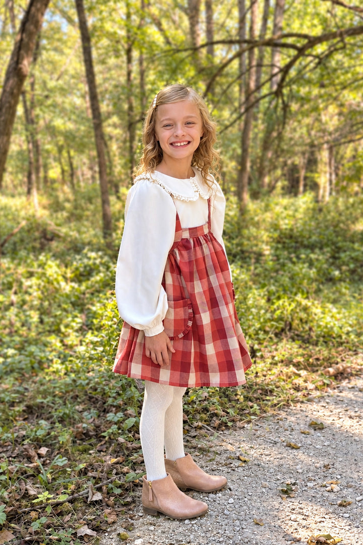 Greta Pinafore Dress