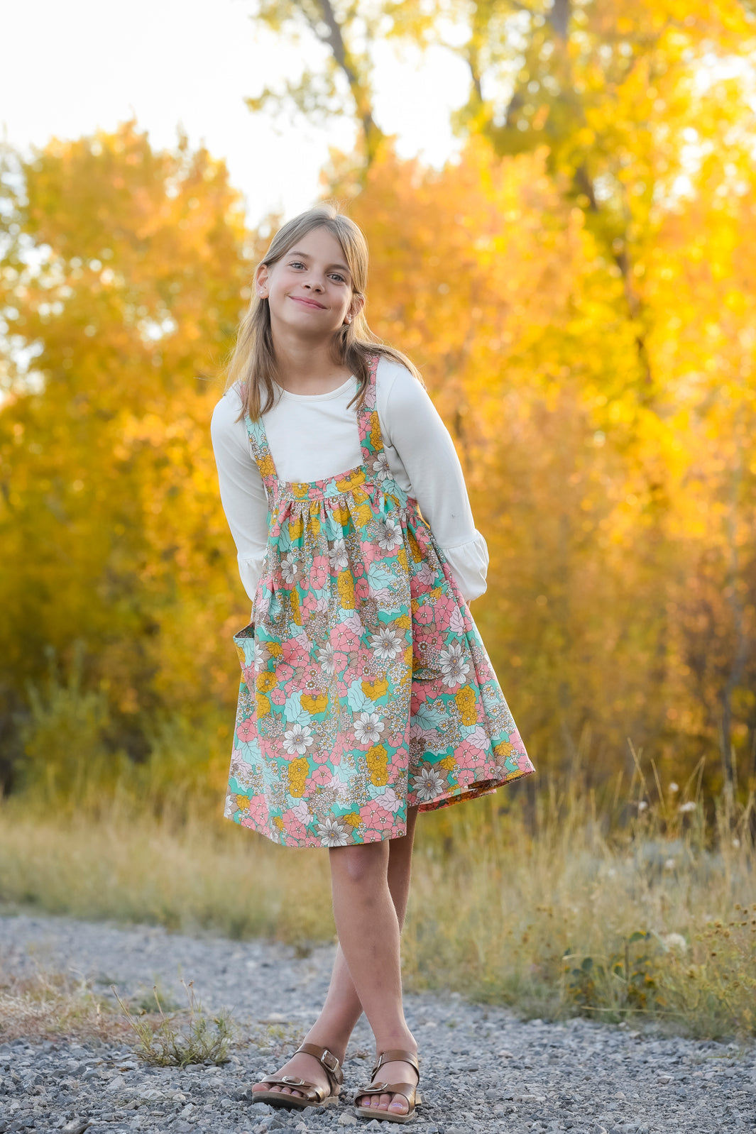 Greta Pinafore Dress
