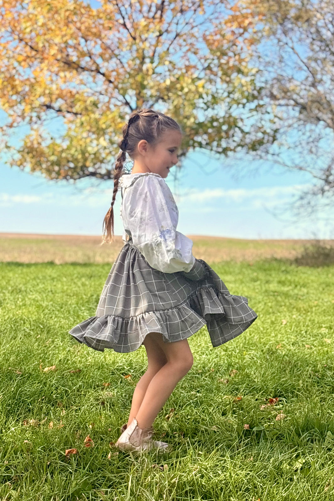 Greta Pinafore Dress