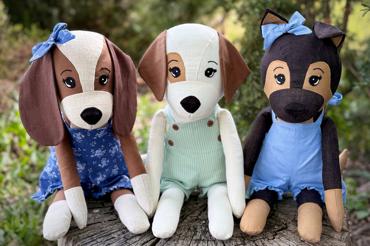 Darcy Dog 18" Stuffie Animal Pattern