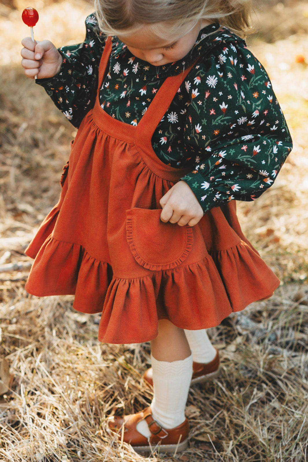 Greta Pinafore Dress