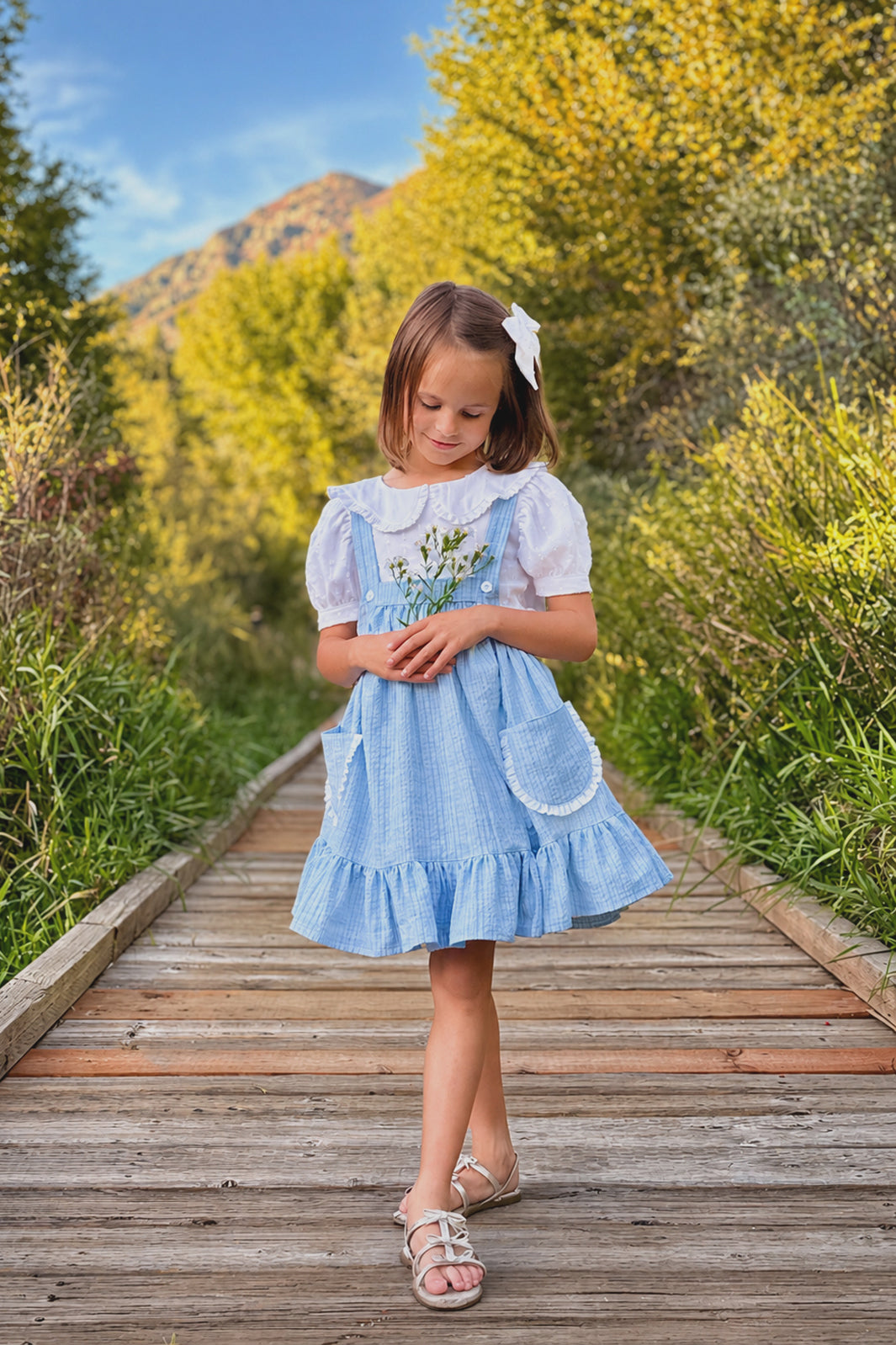 Greta Pinafore Dress