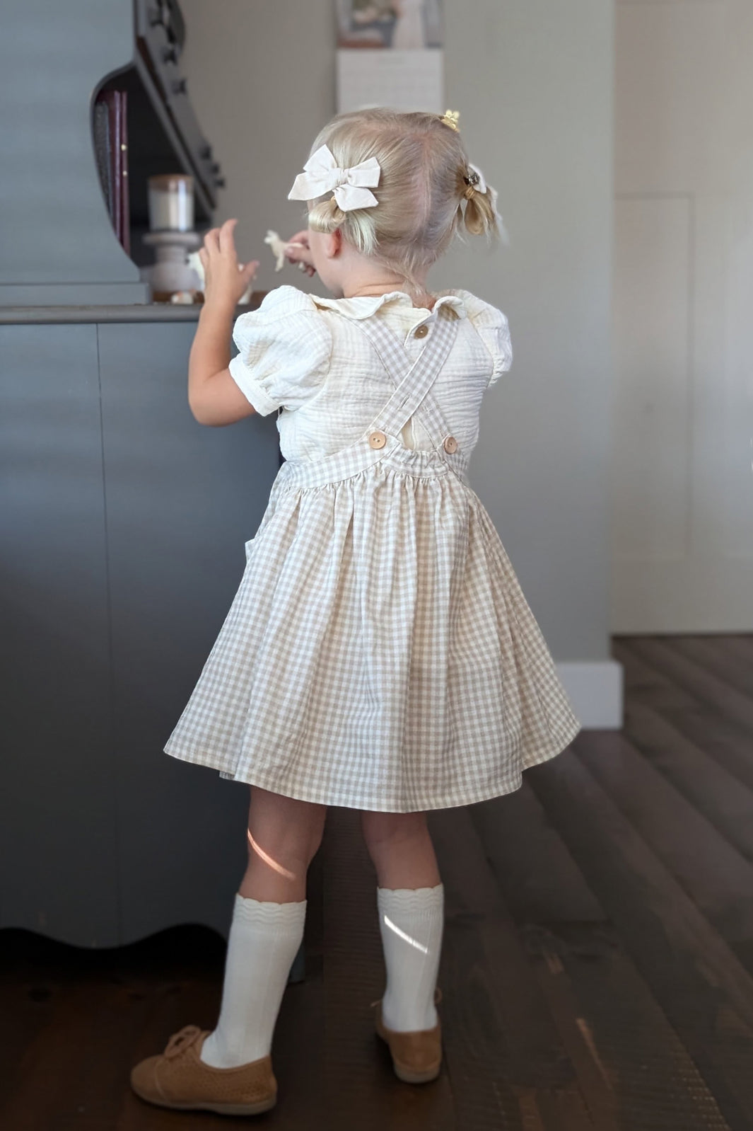 Greta Pinafore Dress