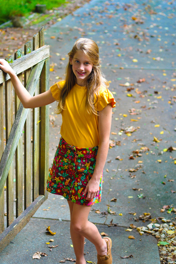 Tween Skort Pattern Sage Tween Skirt – Violette Field Threads
