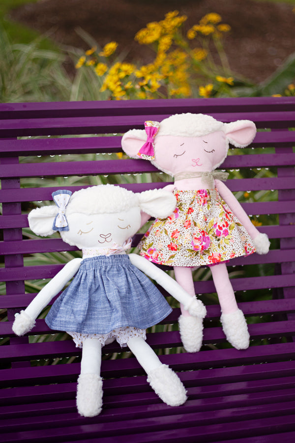 Lovey Lamb 18" Stuffie Animal Pattern