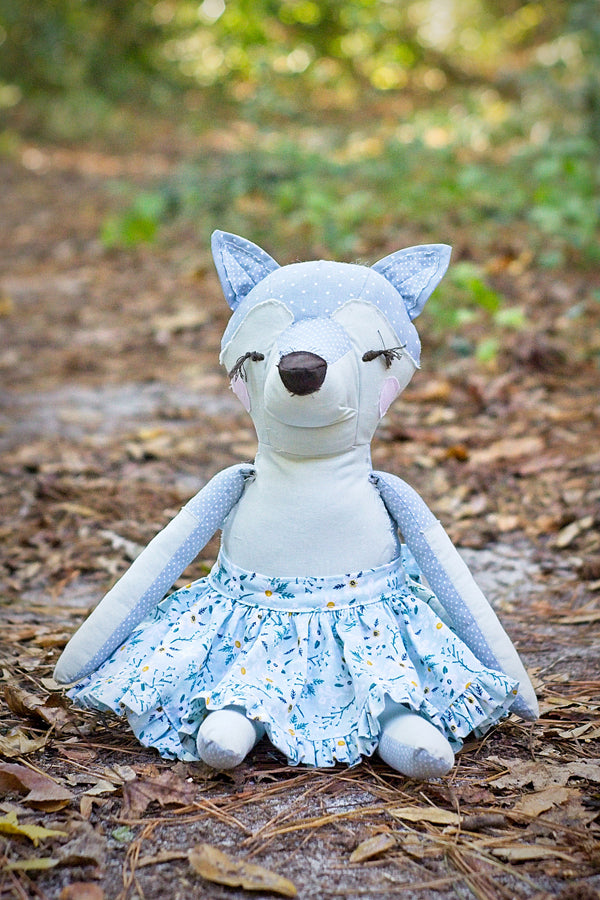 Wilhelmina Wolf 18" Stuffie Animal Pattern