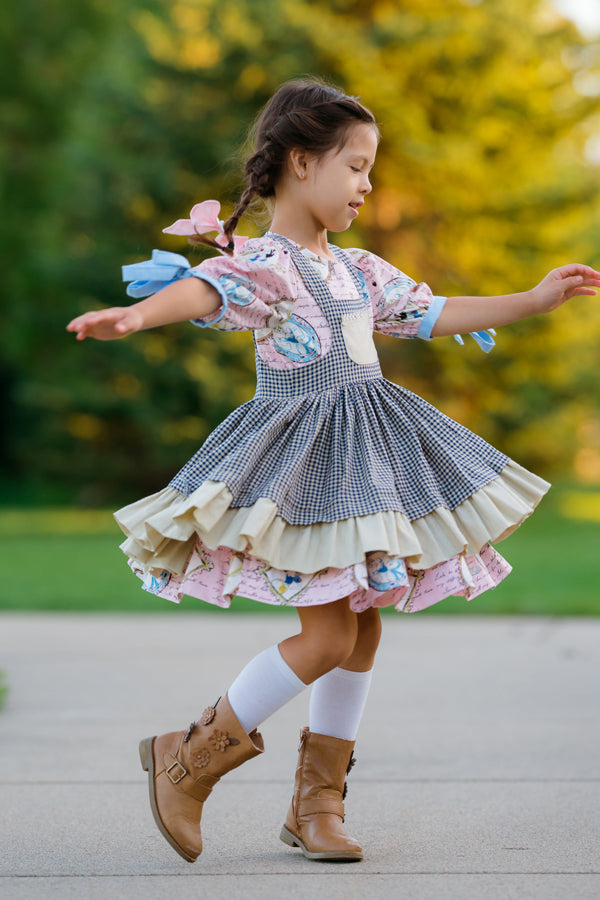 【超美品】kidiwi ワンピース LILIBET PINAFORE DRESS Fit and flare summer pinafore dress 5200 – Xiaolizi