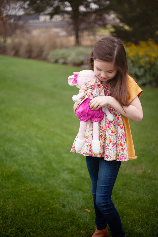 Lovey Lamb 18" Stuffie Animal Pattern