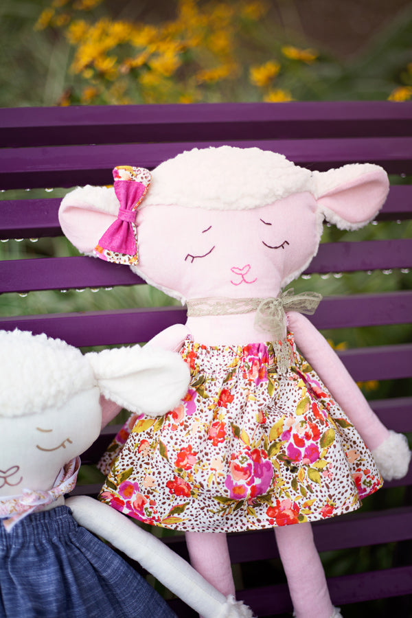 Lovey Lamb 18" Stuffie Animal Pattern