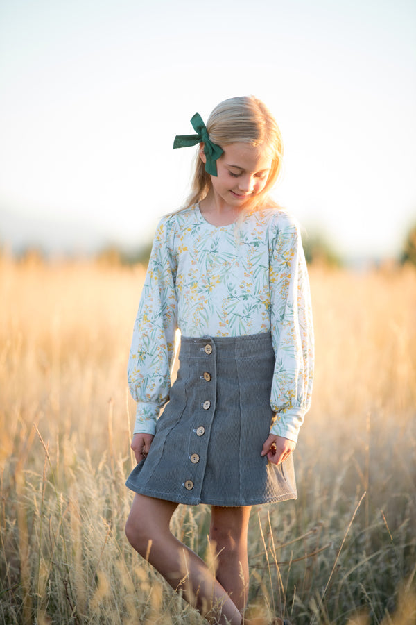 Sage Tween Skirt - Violette Field Threads