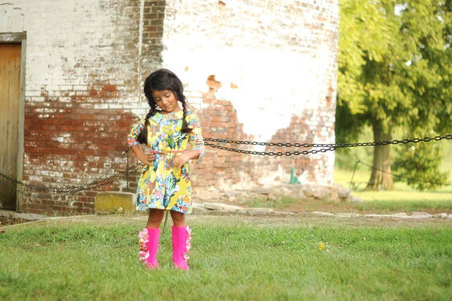 【NICK&NICOLE】 DOTS SEE-THROUGH LAYERED FILL DRESS / 追跡付 Josephine Dress Pattern by Violette Field Threads