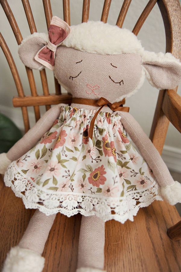 Lovey Lamb 18" Stuffie Animal Pattern