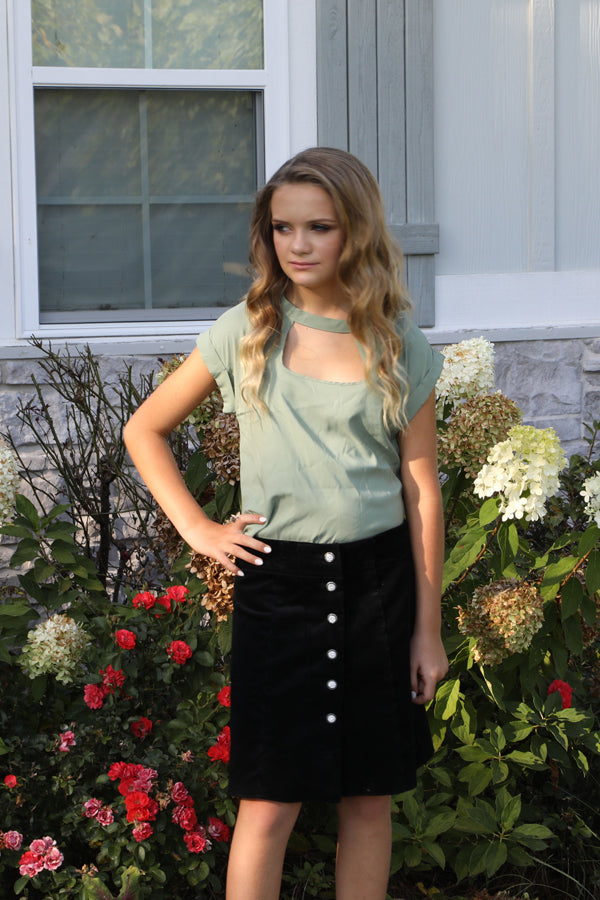 Sage Tween Skirt