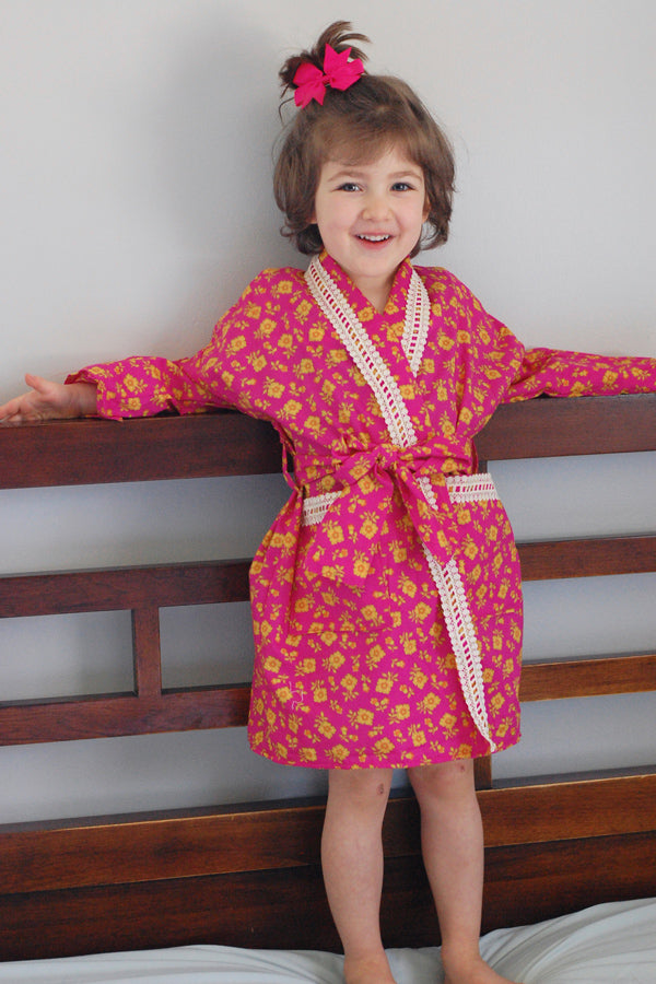 Delphine Girls Robe – Violette Field Threads