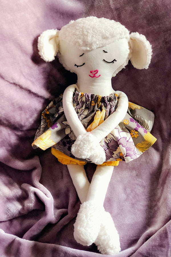 Lovey Lamb 18" Stuffie Animal Pattern