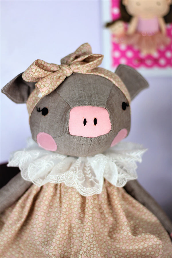 Paloma Pig 18" Stuffie Animal Pattern