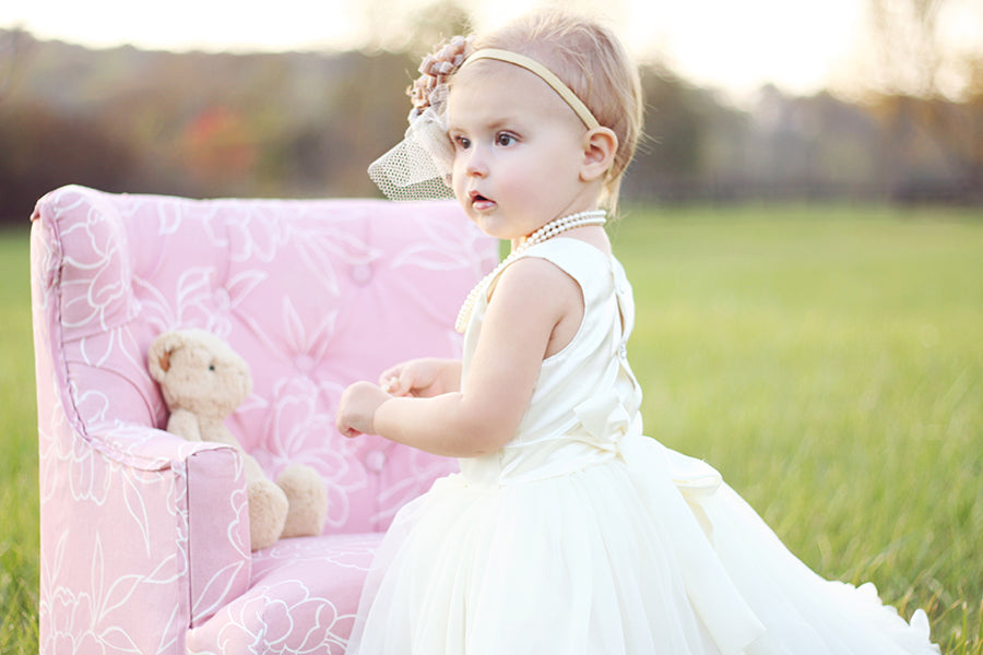 Buy Baby Girl Pageant Dress With Detachable Train, Long Tail Girl Vesture,  Flower Girl Dress, Princess Baby Gown, Toddler Birthday Party Frock Online  in India - Etsy