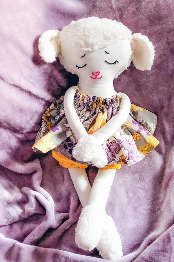 Lovey Lamb 18" Stuffie Animal Pattern