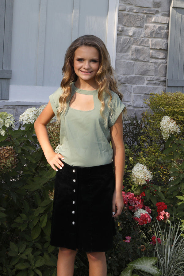 Sage Tween Skirt