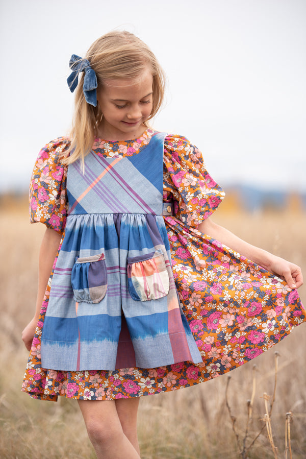 Paisley Girls Pinafore – Violette Field Threads