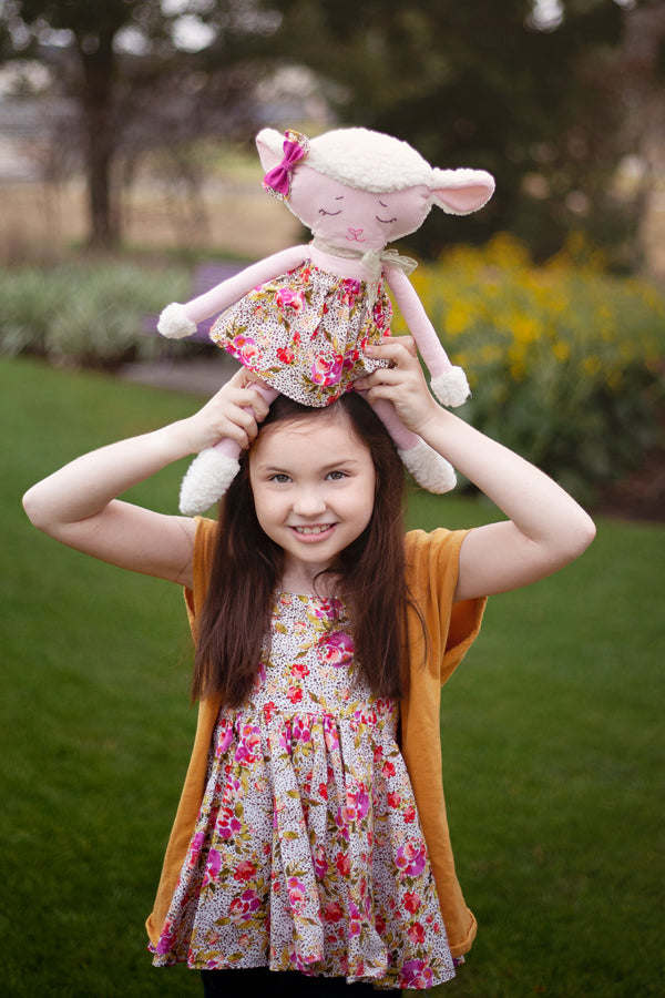 Lovey Lamb 18" Stuffie Animal Pattern