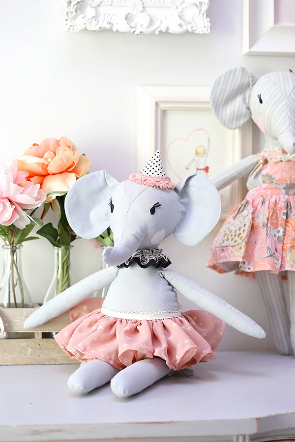 Elle Elephant 18" Stuffie Animal Pattern