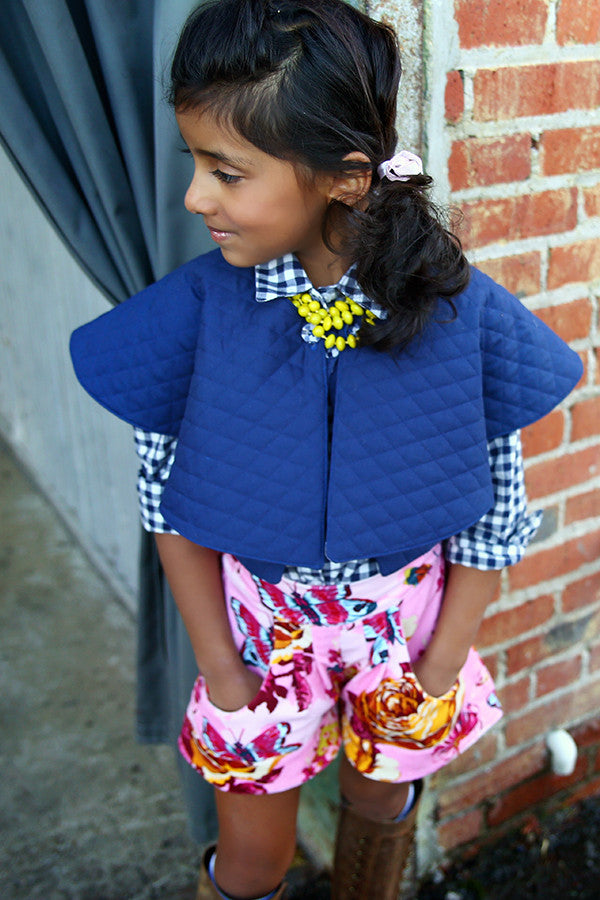 Ella Girls Capelet – Violette Field Threads