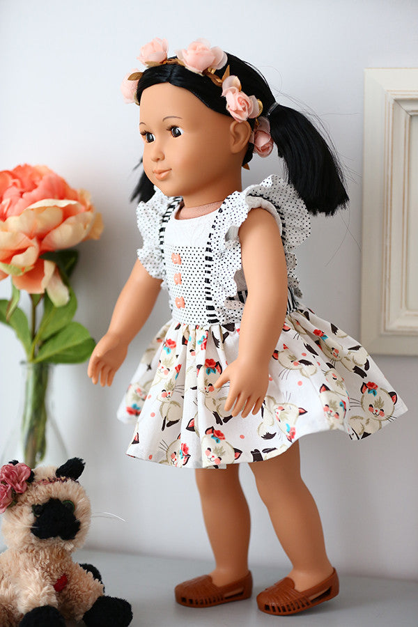 Hazel Doll Skirt & Pinafore