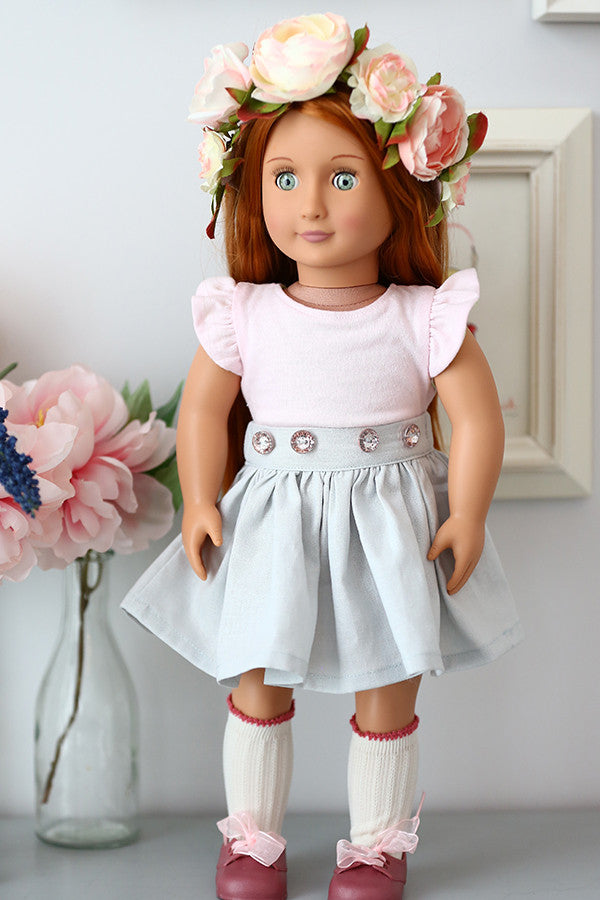 Hazel Doll Skirt & Pinafore