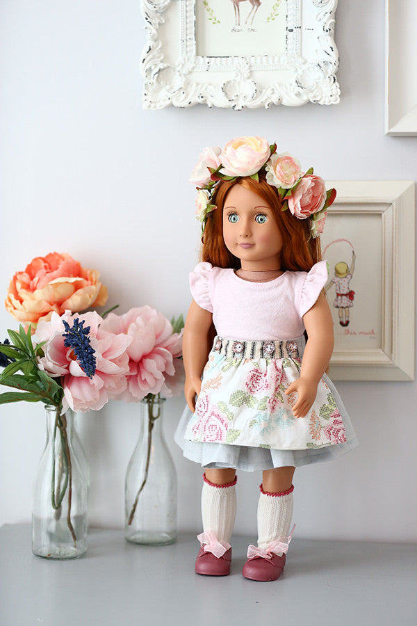 Hazel Doll Skirt & Pinafore