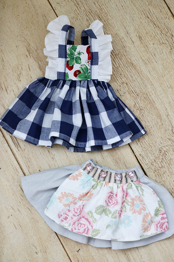 Hazel Doll Skirt & Pinafore